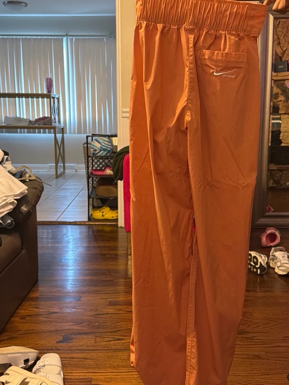 Nike Orange Women’s Jogger Pants with Elastic Waist